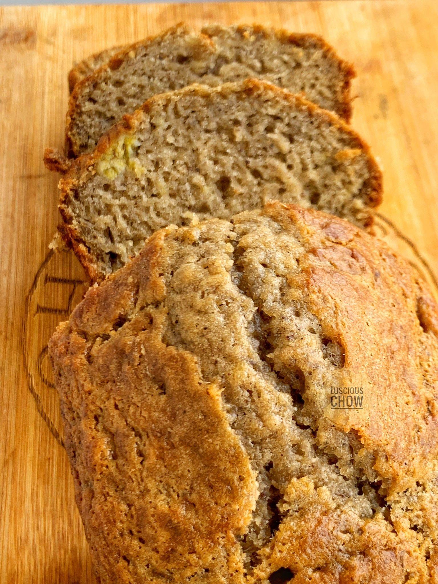 Plain banana bread loaf